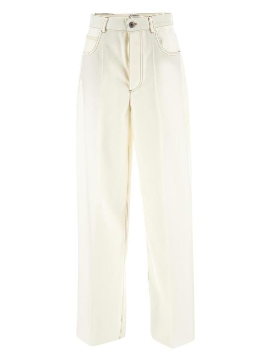 25SS 보테가베네타 스트레이트 팬츠 825519V0B30 9317 WHITE