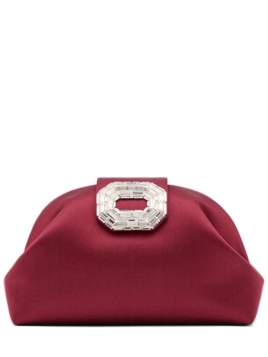 25FW 아미나 무아디 클러치/파우치 CAMELIAWINE RED