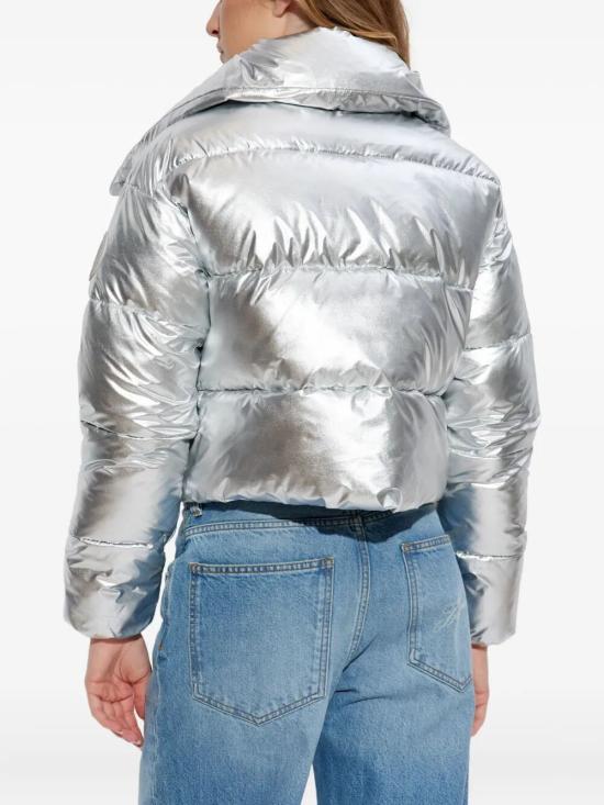 25FW 세이브더덕 숏패딩 D32452WICED21 10012 METALLIC - SAVE THE DUCK