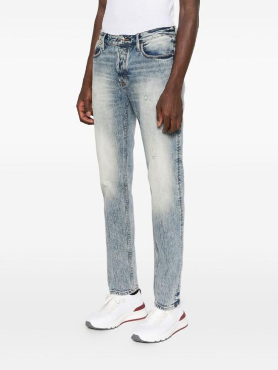 25FW 엠포리오 아르마니 스트레이트 팬츠 EM000668AF17485MB002 BLUE - EMPORIO ARMANI