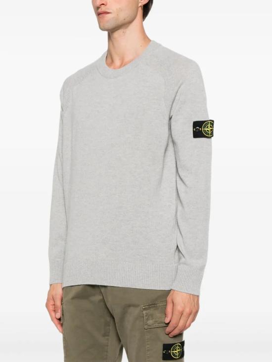 25FW 스톤 아일랜드 스웨터 K2S155100045S00B4V0M64 LIGHT GREY - STONE ISLAND