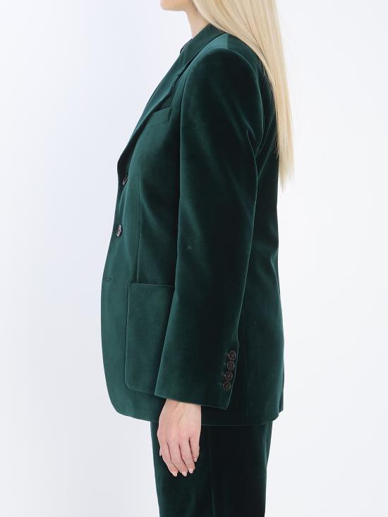 25FW 구찌 스트레치 코튼 벨벳 자켓 스트레치 코튼 벨벳  849749Z7AZS 3089 GREEN - GUCCI