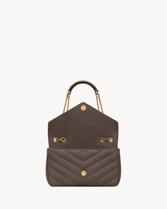 25FW 생로랑 루루 마틀라세 램스킨 미디움 숄더백 801439AAEAX 1997 GREY - SAINT LAURENT