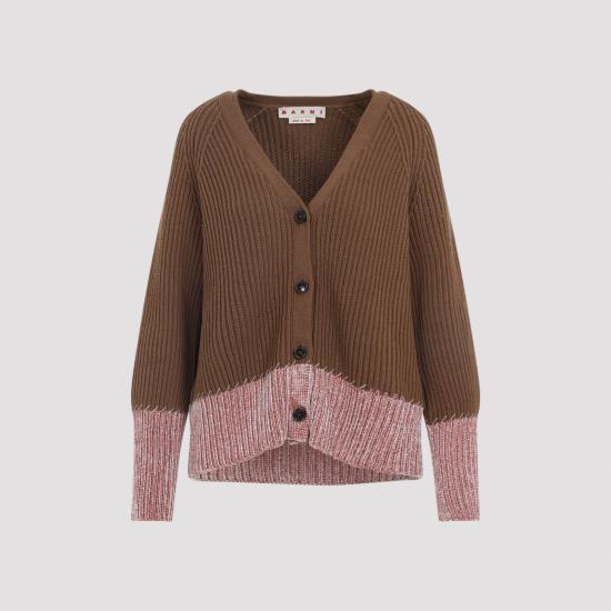 25FW 마르니 가디건 CDMD0429Q0 UFH553B2M29 BROWN - MARNI