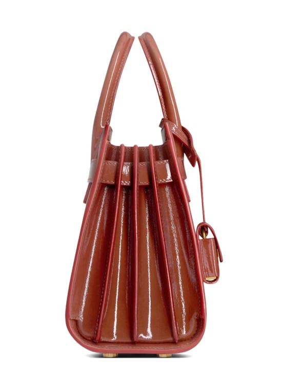  생로랑 삭 드 주르 나노 페이턴트 레더 마일드 398711 AAD165945 BROWN - SAINT LAURENT
