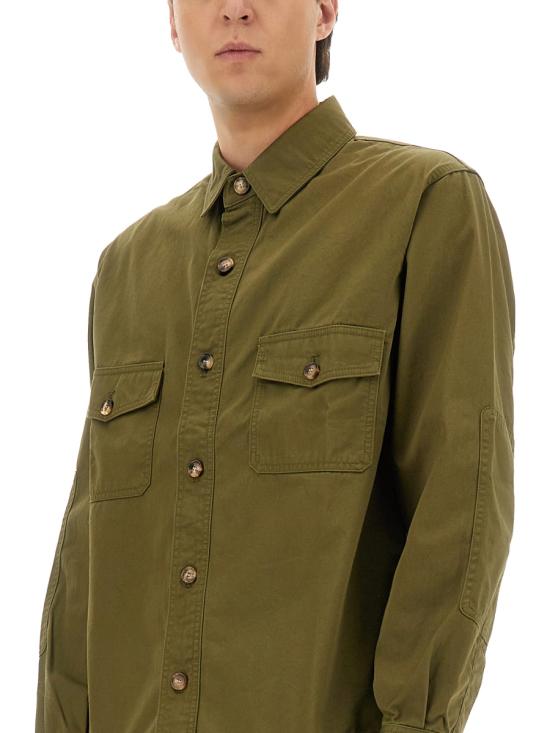  생로랑 긴팔 셔츠 816396 Y03JC3007 GREEN - SAINT LAURENT