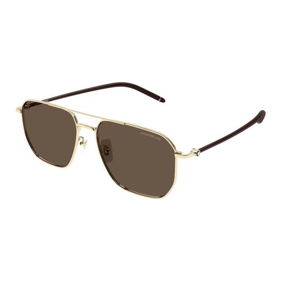 25FW 몽블랑 선글라스 MB0367SA 003 GOLD BROWN BROWN