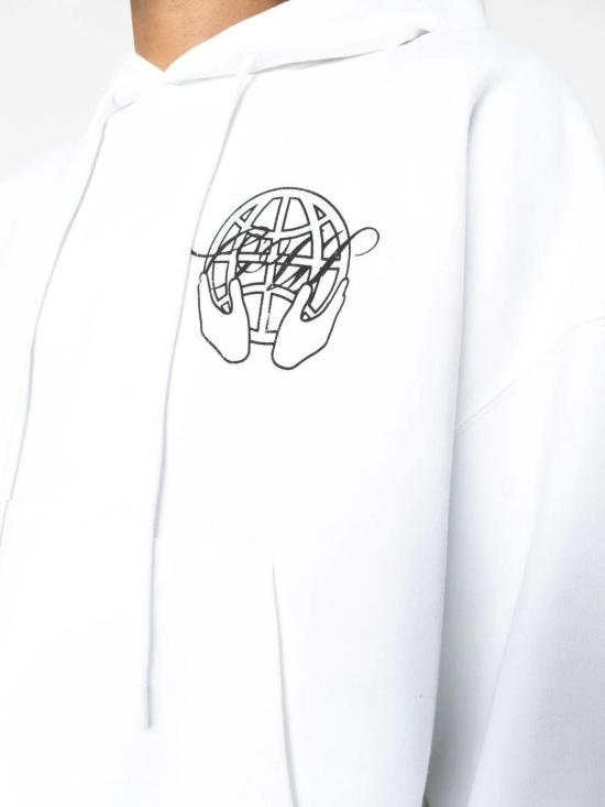 25SS 오프화이트 스웨터 OMBB110S23FLE0030110 White - OFF WHITE