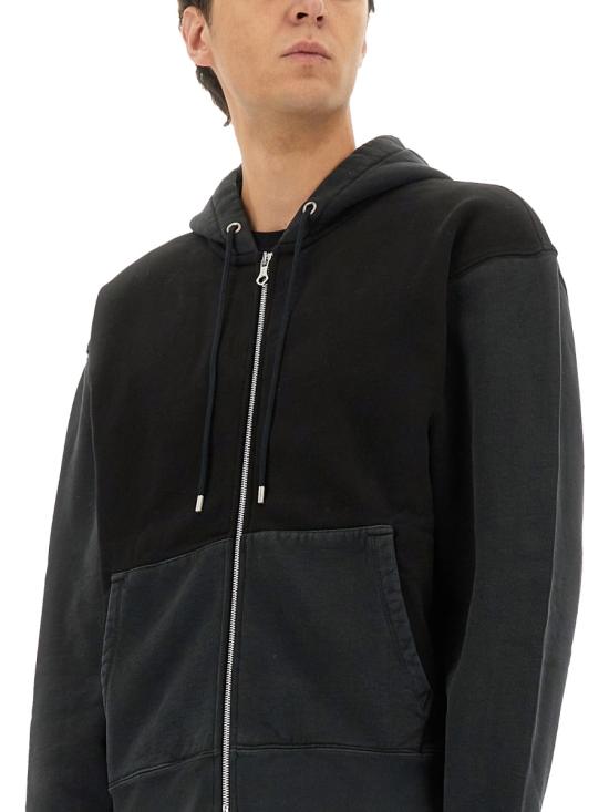 25FW 아워레가시 반팔 티셔츠 M2256RPPIGMENTBLACKHEFTYFLEECE black - OUR LEGACY