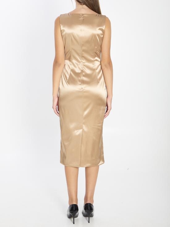 25FW 돌체앤가바나 미디 원피스 F6TMOTFURADM0198 Bronze - DOLCE & GABBANA