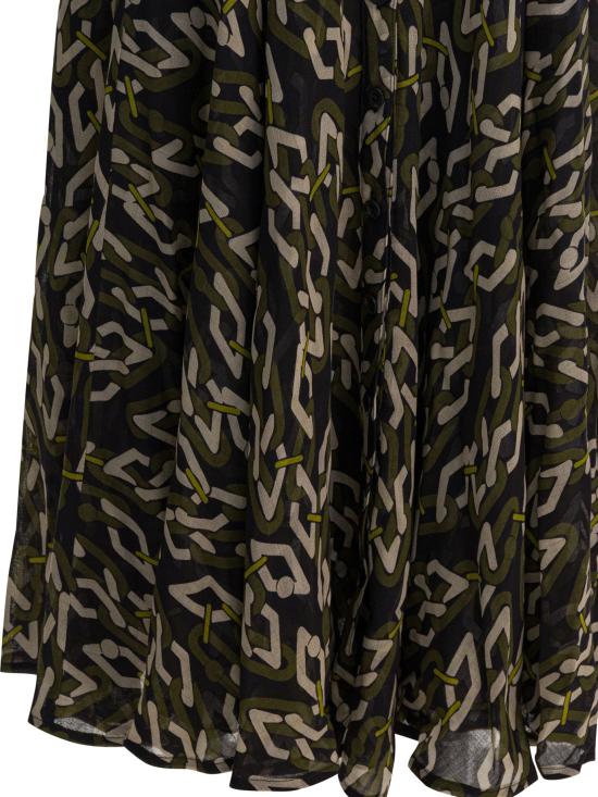 25FW 사만다 성 미디 원피스 ASTERMULTICHAINBIGDARKBLACKOLIVEGREEN - SAMANTHA SUNG