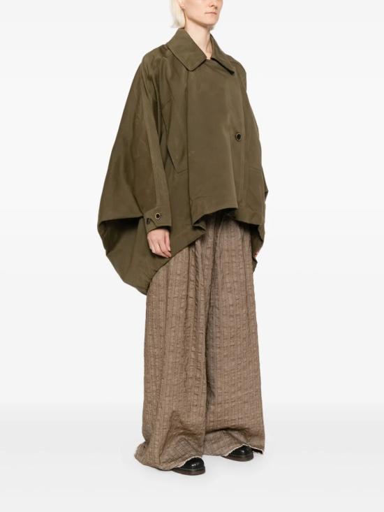 25FW 우마 왕 케이프 UW6001 UW490 GREEN - UMA WANG