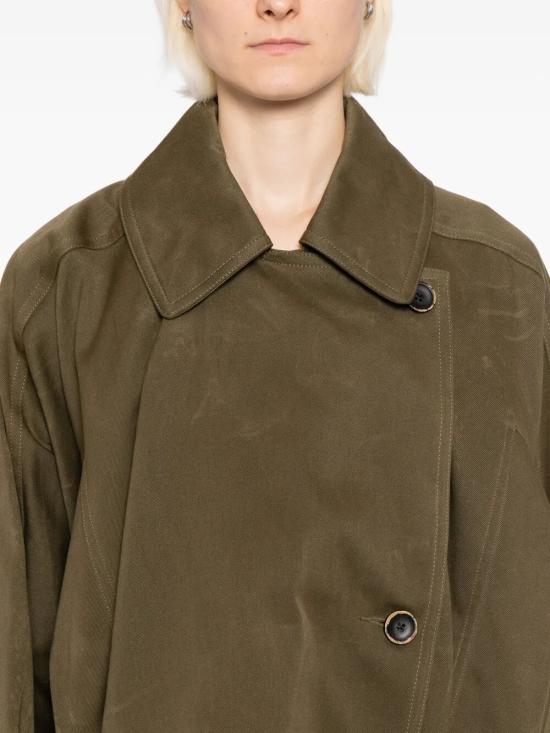 25FW 우마 왕 케이프 UW6001 UW490 GREEN - UMA WANG