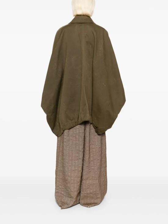 25FW 우마 왕 케이프 UW6001 UW490 GREEN - UMA WANG