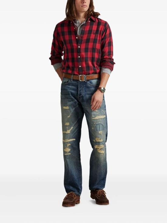 25FW 폴로 랄프로렌 긴팔 셔츠 710P00517001 RED - POLO RALPH LAUREN