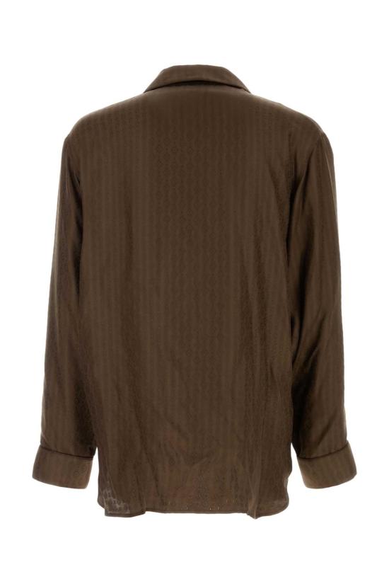 25FW 생로랑 긴팔 셔츠 839466Y2M37 2074 BROWN - SAINT LAURENT