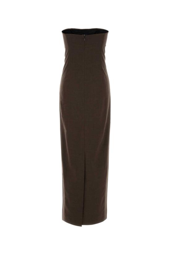 25FW 루루 드 세종 미디 원피스 SHILO BROWN BLACK - LOULOU DE SAISON