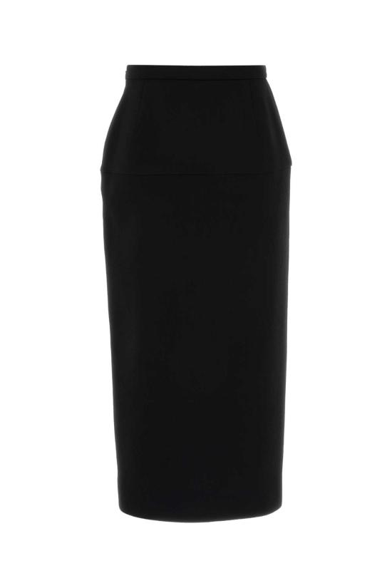 25FW 발렌티노 가라바니 미디 스커트 7B0RAEC09Q0 0NO BLACK - VALENTINO GARAVANI