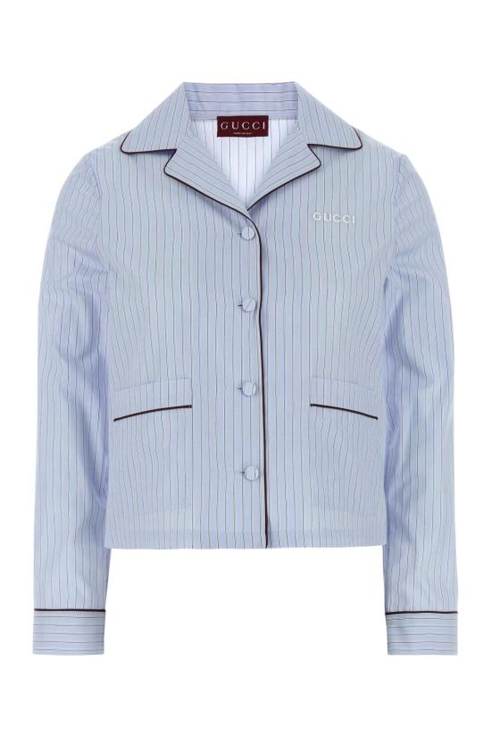 25SS 구찌 셔츠 818455ZAPIU 4305 STRIPPED