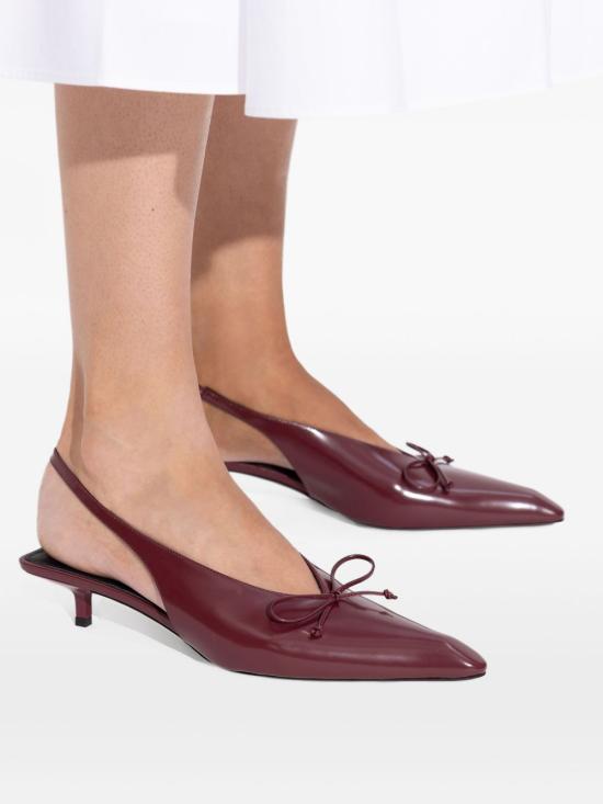 25FW 자크뮈스 힐/펌프스 24EFOW00138AC18A03490 BURGUNDY - JACQUEMUS