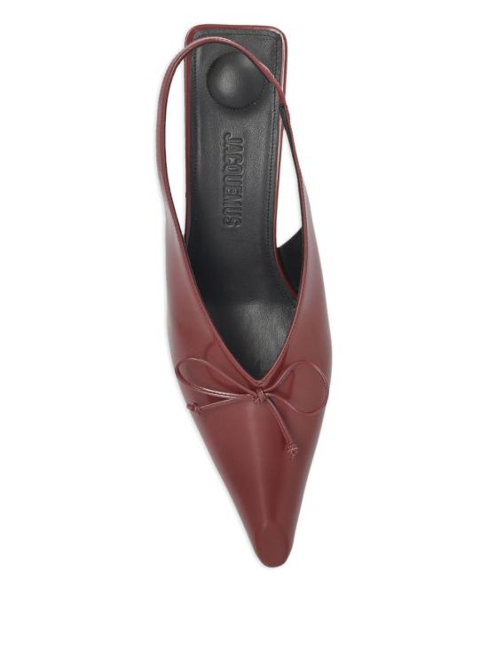 25FW 자크뮈스 힐/펌프스 24EFOW00138AC18A03490 BURGUNDY - JACQUEMUS