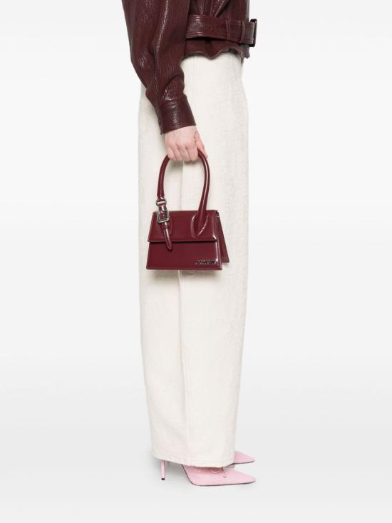 25FW 자크뮈스 토트백 23HBAW00327AC18A01490 BURGUNDY - JACQUEMUS