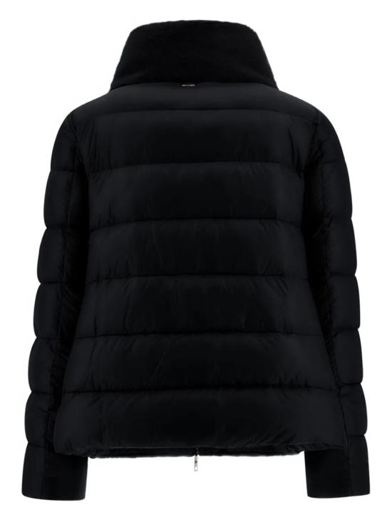 26FW 에르노 울트라라이트 나일론 & 레이디 얼터너티브 퍼 케이프 PI002017D12017Z 9300 BLACK - HERNO