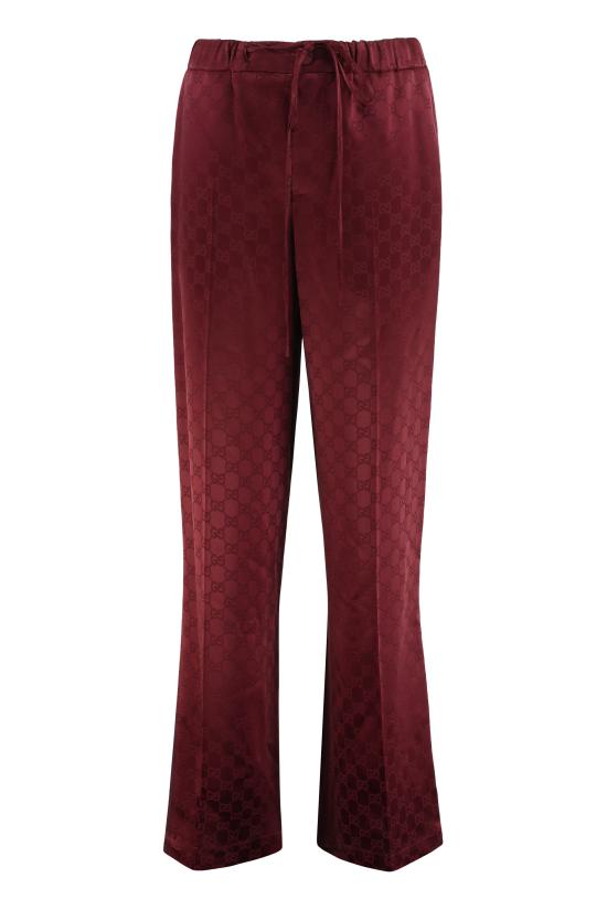 25FW 구찌 GG 새틴 팬츠 841101Z7ADF6318 red