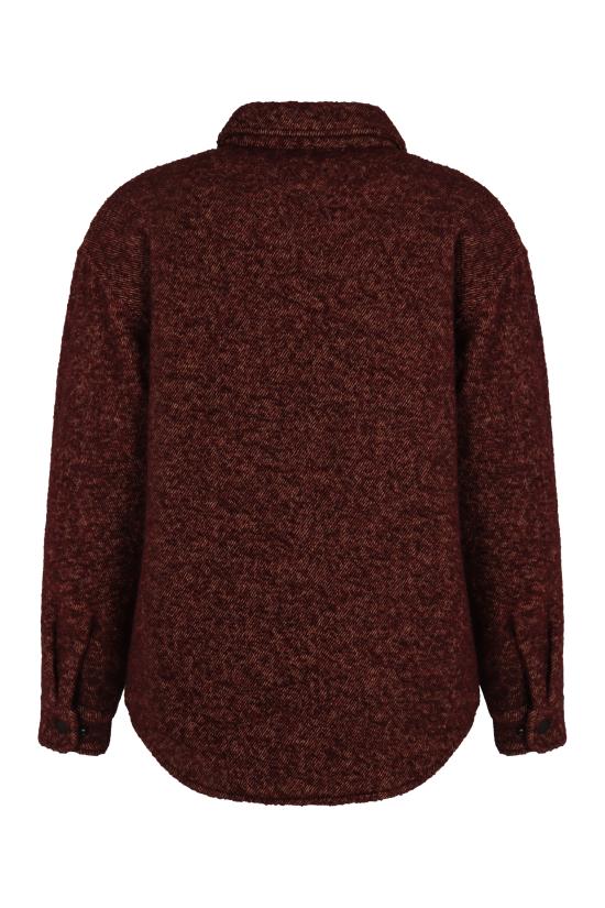 25FW 엠포리오 아르마니 긴팔 셔츠 EM004253AF16324F5008 Burgundy - EMPORIO ARMANI