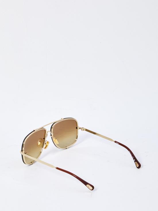 25FW 끌로에 선글라스 CH0348S 003 GOLD GOLD BROWN - CHLOE
