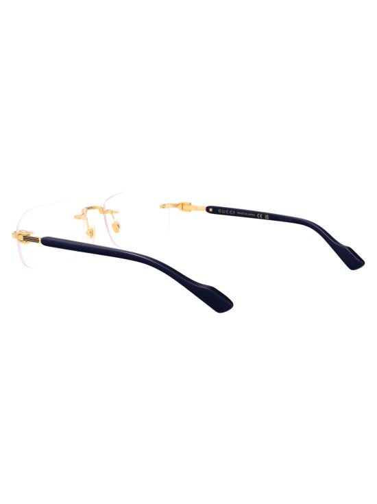 25FW 구찌 안경 GG1221O 004 GOLD BLUE TRANSPARENT - GUCCI