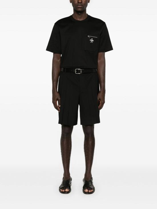 25FW 펜디 반팔 티셔츠 FY0936ARYR F0QA1 BLACK - FENDI