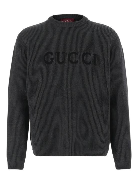 25FW 구찌 울 캐시미어 립 니트 스웨터 833499XKEYJ 1043 GREY - GUCCI