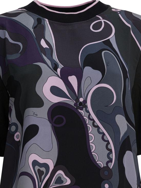 25FW 에밀리오푸치 반팔 티셔츠 5UTP005U983999 BLACK - EMILIO PUCCI