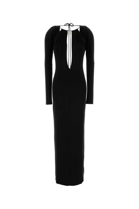 25FW 마린세르 미디 원피스 WDR410ACJER0082 BK99 BLACK