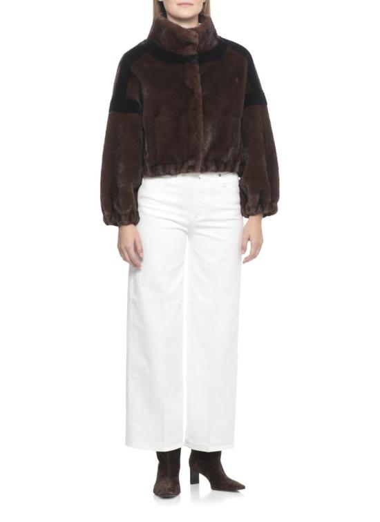 25FW 발렌티니 1972 무톤 E3106ECO MINK BICOLORCOCOA NAVY BROWN - VALENTINI 1972