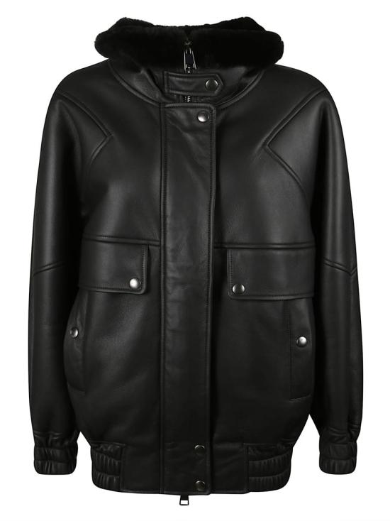 25FW 블랑샤 가죽 자켓 25087 300 Black