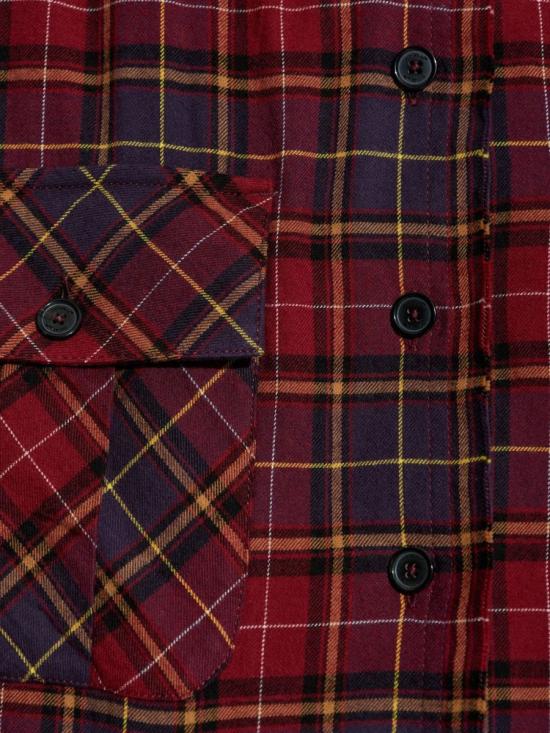 25FW 오프화이트 체크 셔츠 드레스  OWDG00CF25FAB0012848 MULTICOLOR - OFF WHITE