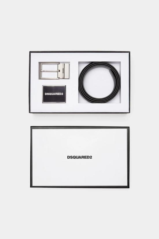 25FW 디스퀘어드2 가죽 벨트 GBM0002 12900001M1510 Black - DSQUARED2