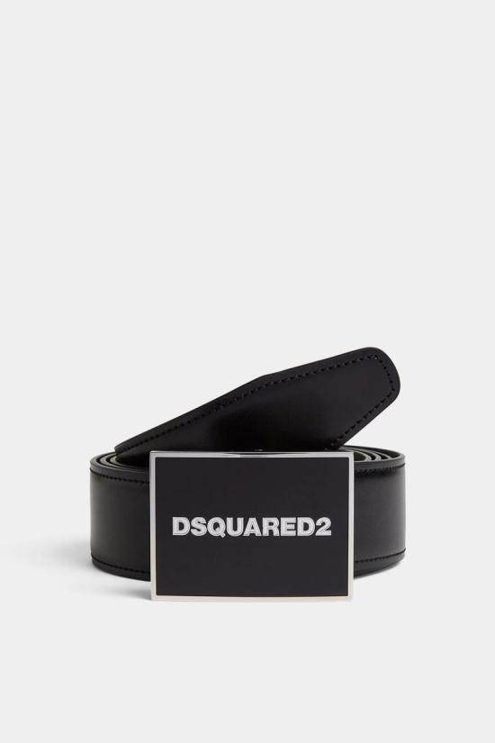 25FW 디스퀘어드2 가죽 벨트 GBM0002 12900001M1510 Black - DSQUARED2