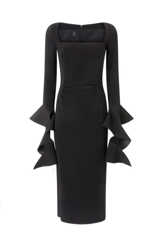 25FW 핑코 미디 원피스 105736A2Q2Z99 Black