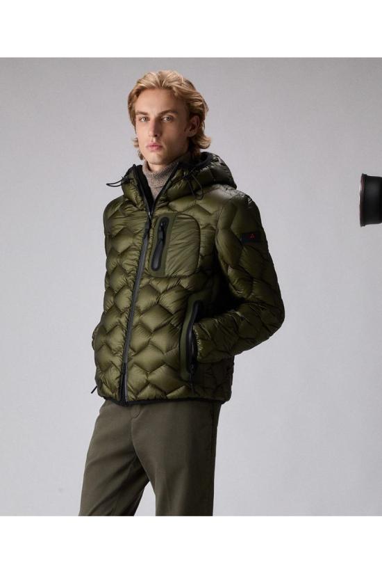 25FW 페트레이 웨이웨이 KJ BMAT 기하학적 퀼팅 모던 다운 재킷  PEU5205 01181862690 GREEN - PEUTEREY