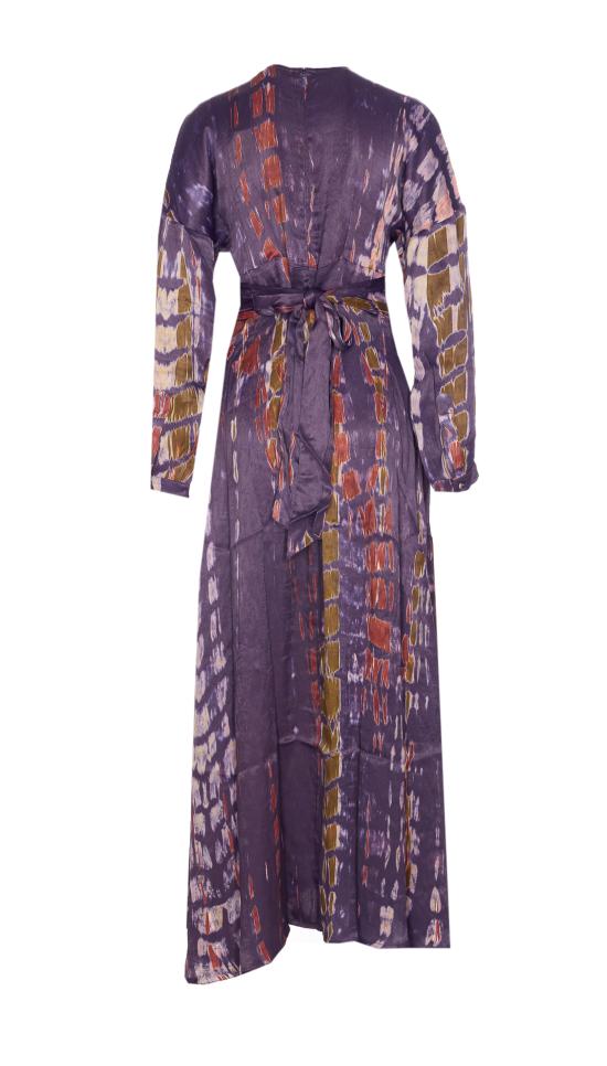 25FW 야비 미디 원피스 D 137 SHELLU SC DDCR 1 Purple - YAVI