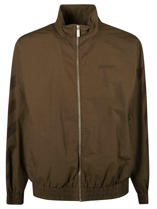 25FW 오프화이트 봄버 자켓 OMBD05GF25FAB001 GREEN