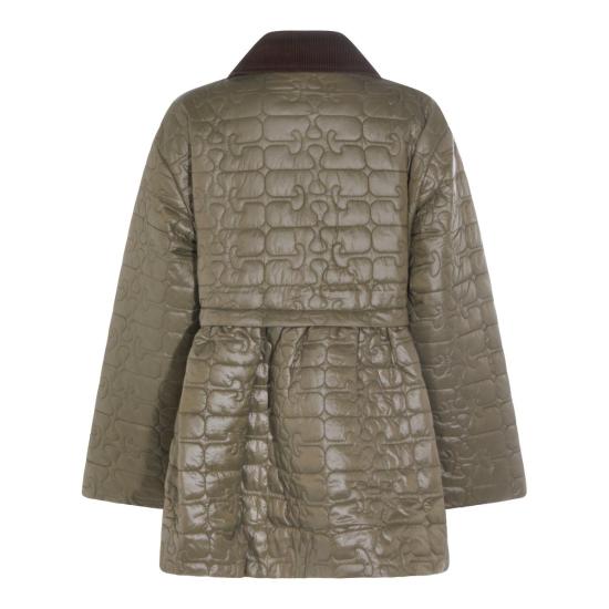 25FW 가니 퀼팅 미디 자켓  W0965861 GREEN - GANNI