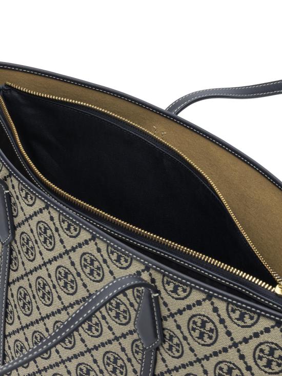 26FW 토리버치 T 모노그램 토트백 174279405 Blue - TORY BURCH