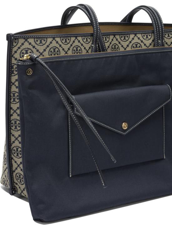 26FW 토리버치 T 모노그램 토트백 174279405 Blue - TORY BURCH