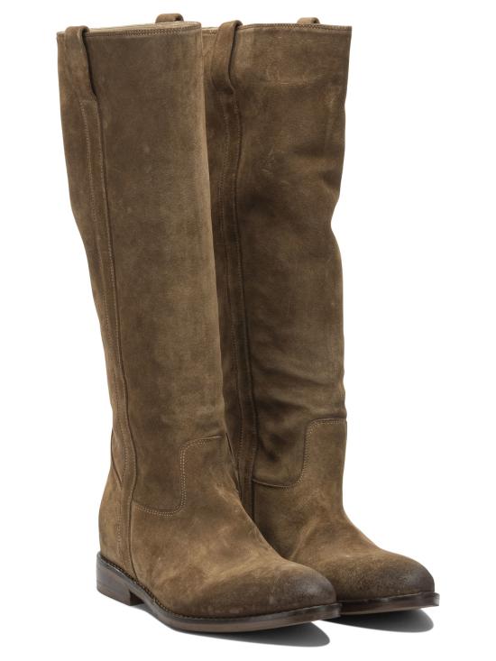26SS 스트레티지아 부츠 A5896VELOUR CARAMEL WASH Brown - STRATEGIA