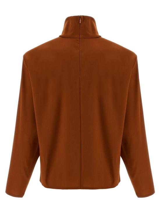 25FW 생로랑 터틀넥 845857Y5J952498 ORANGE - SAINT LAURENT