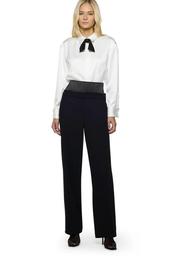 25FW 시모나 코르셀리니 스트레이트 팬츠 A25CEPA10201V0003 Black - SIMONA CORSELLINI